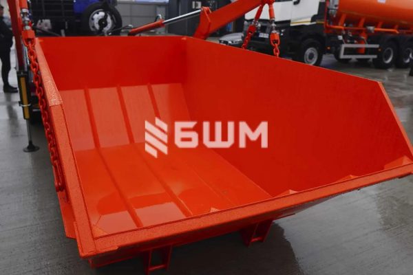 СБМ-401/3 сміттєвоз з портальним завантаженням на шасі JAC N120 і відвалом